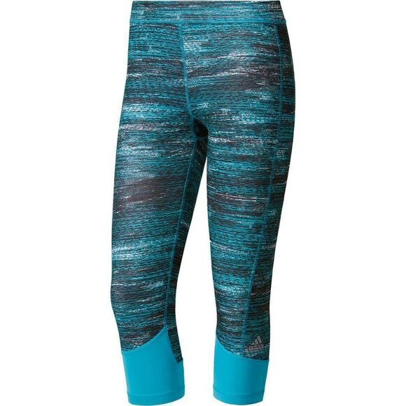adidas Pants - NWT adidas Techfit Training Capri Tights Blue Print